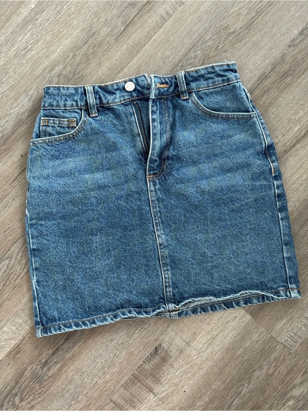 Classic Blue Denim Mini Skirt